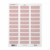 Lässiges Skript Silver Pink Hochzeitstil Rücksende (Vorne)