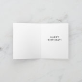 Lässiges Skript und Foto | Happy Birthday Karte (Innenseite)