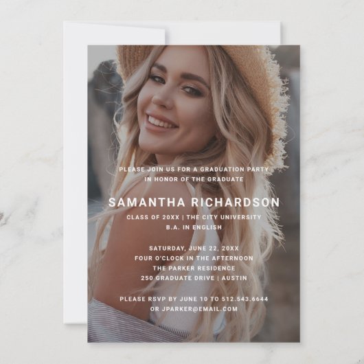 Lässiges Skript| Zweite Foto - Ausbildungspartei Einladung (Rückseite)