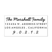 Lässiges Skriptbenutzerdefiniertes Rücksendeadress Gummistempel (Prägung)