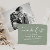 Lässiges Skriptformat-Foto Save The Date