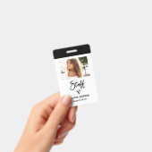 Lässiges Skriptpersonal | Foto und Handgezogenes H Ausweis (Handheld)