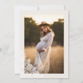 Lasso Auf ein paar Lieben Blumenmuster Western Wag Einladung (Rückseite)