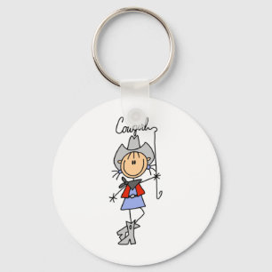 Lasso-Cowgirl-T - Shirts und Geschenke Schlüsselanhänger