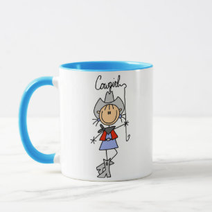 Lasso-Cowgirl-T-Shirts und Geschenke Tasse