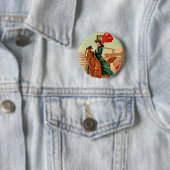 Lasso mein Herz Vintag Valentine Button (Beispiel)