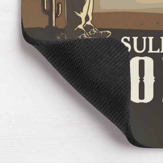 Lasso Roping Roundup ADD NAME Western Rodeo Show Mousepad (Ecke)