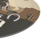 Lasso Roping Roundup ADD NAME Western Rodeo Show Schneidebrett (Ecke)