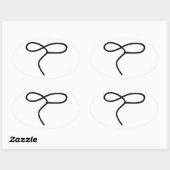 Lasso Seil Ovaler Aufkleber (Blatt)