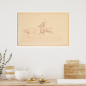Lassoing the Steer 1905 (1418A) Poster (Küche)