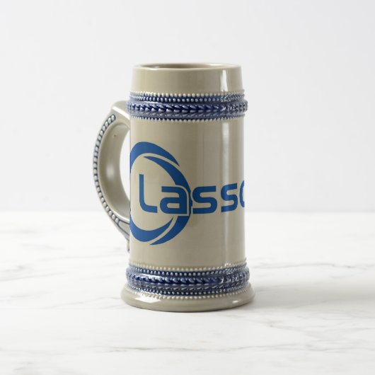 LassoSoft Stein Bierglas (Vorderseite Links)