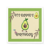 "Lass's Avo-Celebrate! Birthday Bash" Napkin