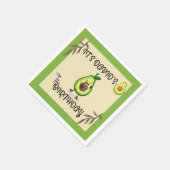 "Lass's Avo-Celebrate! Birthday Bash" Napkin Serviette (Ecke)