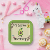 "Lass's Avo-Celebrate! Birthday Bash" Plate Pappteller (Party)