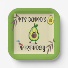 "Lass's Avo-Celebrate! Birthday Bash" Plate