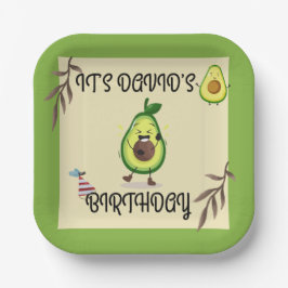 "Lass's Avo-Celebrate! Birthday Bash" Plate Pappteller