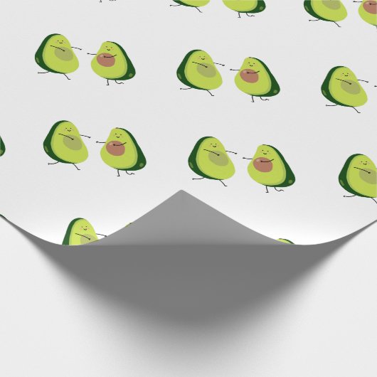 LASS'S AVOCUDLE, AVOCADO DESIGN GESCHENKPAPIER (Ecke)