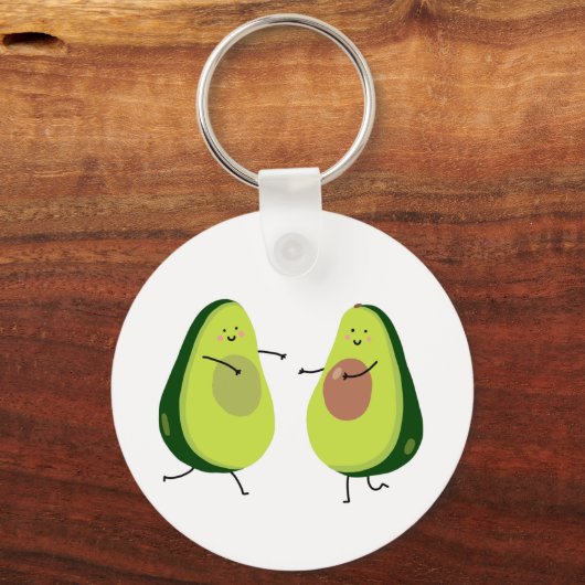 LASS'S AVOCUDLE, AVOCADO DESIGN SCHLÜSSELANHÄNGER (Vorderseite)