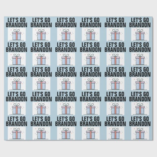 LASS'S BRANDON BIRTHDAY Wrapping Paper gehen Geschenkpapier (Flach)