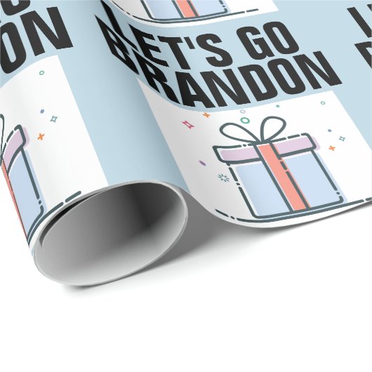 LASS'S BRANDON BIRTHDAY Wrapping Paper gehen Geschenkpapier (Rolleneckpunkt)