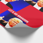 LASS'S BRANDON CHRISTMAS TRUMP Wrapping Paper Geschenkpapier (Ecke)