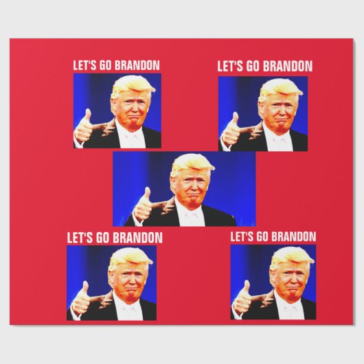 LASS'S BRANDON CHRISTMAS TRUMP Wrapping Paper Geschenkpapier (Flach)