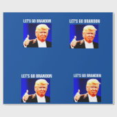 LASS'S BRANDON CHRISTMAS TRUMP Wrapping Paper Geschenkpapier (Flach)