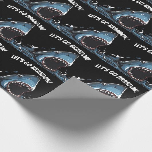 LASS'S BRANDON SHARK WRAPPING PAPIER GEHEN GESCHENKPAPIER (Ecke)