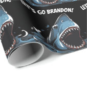 LASS'S BRANDON SHARK WRAPPING PAPIER GEHEN GESCHENKPAPIER (Rolleneckpunkt)