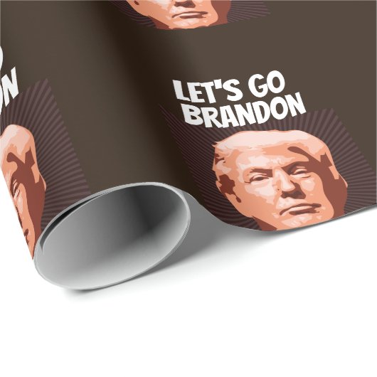 LASS'S BRANDON TRUMP CHRISTMAS GEHEN GESCHENKPAPIER (Rolleneckpunkt)