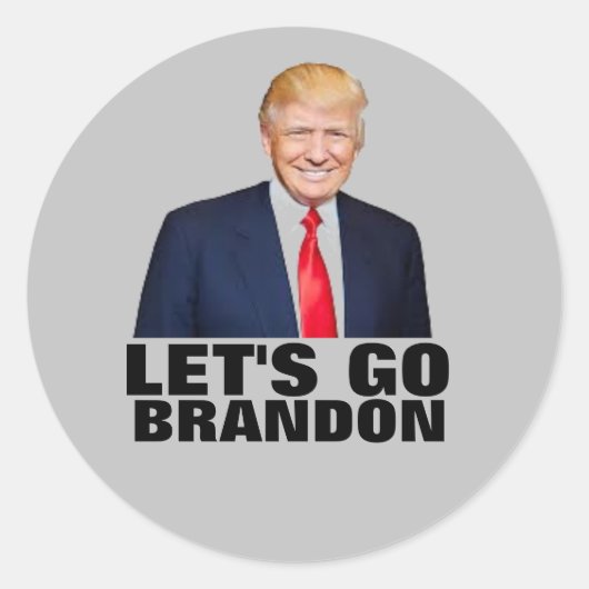 LASS'S BRANDON TRUMP STICKERS GEHEN (Vorderseite)