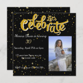 Lass's Celebrate Dazzling-Fesseln Einladung (Vorne/Hinten)