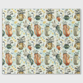 Lass's Celebrate mit einem Golf-Party Geschenkpapier (Flach)