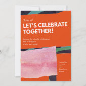 Lass's Celebrate Together custom Einladung (Vorderseite)