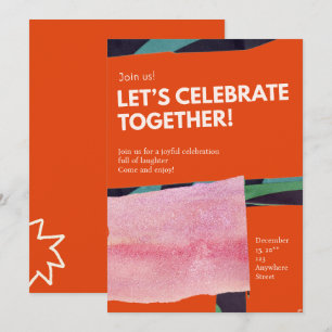 Lass's Celebrate Together custom Einladung