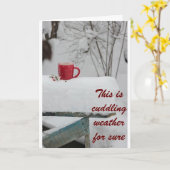 *LASS'S CUDLE* UND SIE WERDEN EINEN GLÜCKLICHEN GE KARTE (Gelbe Blume)