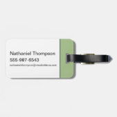 "Lass's Do This"-Affe - Der weiße Lotus Gepäckanhänger (Rückseite horizontal)