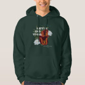 "Lass's Do This"-Affe - Der weiße Lotus Hoodie (Vorderseite)
