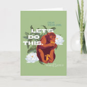 "Lass's Do This"-Affe - Der weiße Lotus Karte (Vorderseite)