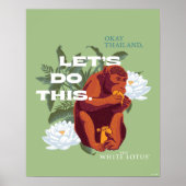 "Lass's Do This"-Affe - Der weiße Lotus Poster (Vorne)