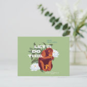 "Lass's Do This"-Affe - Der weiße Lotus Postkarte (Stehend Vorderseite)