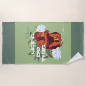 "Lass's Do This"-Affe - Der weiße Lotus Strandtuch (Vorderseite)