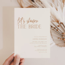 Lass's duschen die Braut Minimal Brautparty