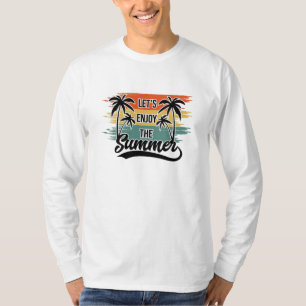 Lass's Enjoy the Summer Tropical Vibes T - Shirt