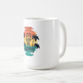 "Lass's Enjoy The Summer" - Tropical Vibes Typogra Kaffeetasse (VorderseiteRechts)