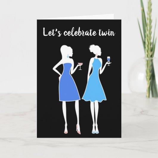 LASS'S FEIERN UNSERE **50. GEBURTSTAG" TWIN'S CARD KARTE (Vorderseite)