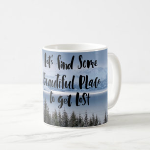 Lass's Finden einige schöne Stelle Kaffeetasse