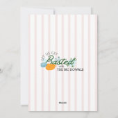 Lass's Get Basted Erntedank Dinner Einladung (Rückseite)