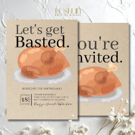 Lass's Get Basted Erntedank Dinner Einladung