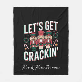 Lass's Get Crackin' Diese Weihnachts-Funny Retro N Fleecedecke